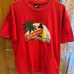 Red Stripe Beer Jamaica Graphic T-Shirt